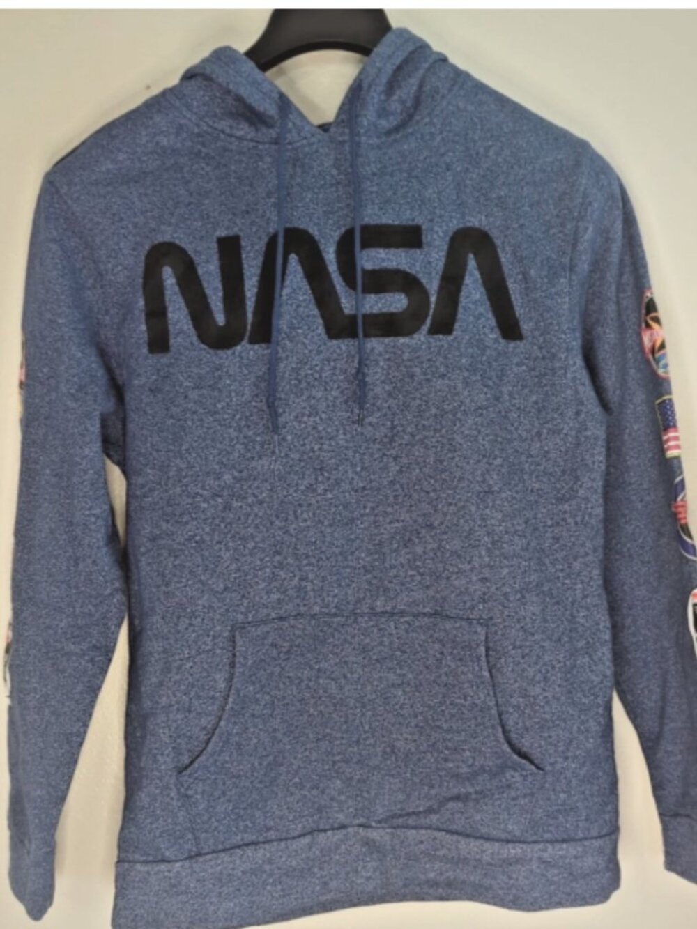 Aldrin Family Foundation NASA Hoodie Mens M Mission Operations Patch Blue